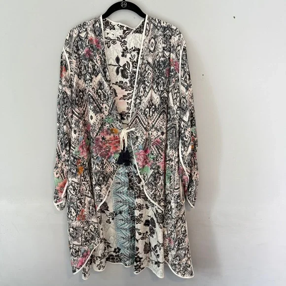 Johnny Was Ryder Vassilia Long Coat Cardigan Reversible XL - Picture 7 of 10